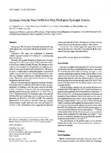 Increased arterial wave reflection may ... - Wiley Online Library