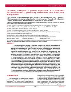 Increased cathepsin D protein expression is a ... - Semantic Scholar