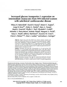 Increased glucose transporter-1 expression on