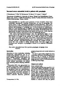 Increased serum osteocalcin levels in patients with paraplegia - Nature