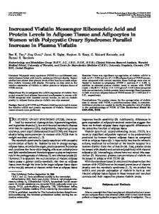 Increased Visfatin Messenger Ribonucleic Acid ... - Semantic Scholar