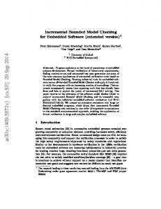 Incremental Bounded Model Checking for Embedded Software ...