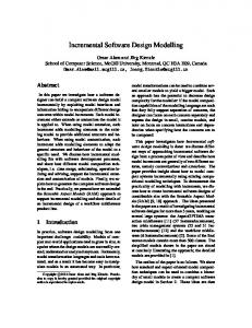 Incremental Software Design Modelling