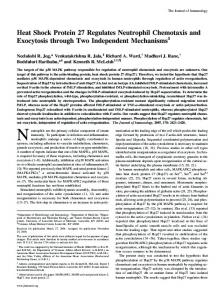 Independent Mechanisms Chemotaxis and Exocytosis through Two ...