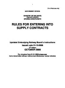 INDEX TO ANNEXURES - North Eastern Railway - Indian Railway