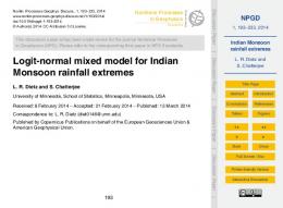 Indian Monsoon rainfall extremes