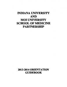 indiana university and moi university school of medicine ... - ampath