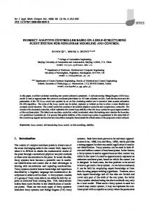 INDIRECT ADAPTIVE CONTROLLER BASED ON