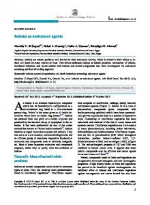 Indoles as Anticancer Agents