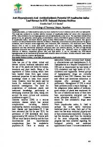 Induced Diabetes Mellitus - CiteSeerX