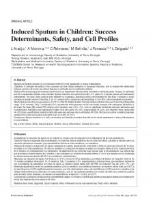 Induced Sputum in Children - JIACI