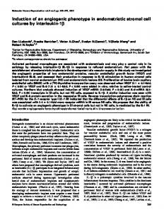 Induction of an angiogenic phenotype in endometriotic stromal cell ...