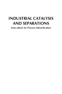 industrial catalysis and separations