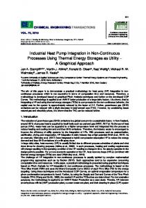 Industrial Heat Pump Integration in Non-Continuous Processes ... - aidic