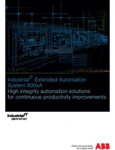 Industrial IT System 800xA Brochure