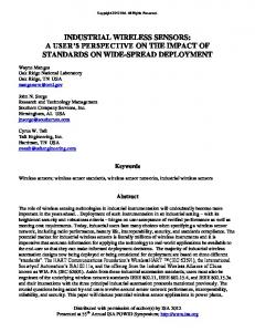 industrial wireless sensors