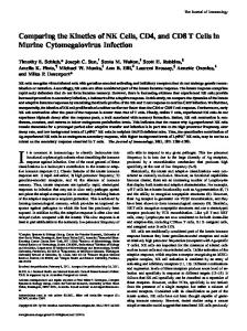 Infection and CD8 T Cells in Murine Cytomegalovirus Comparing the ...