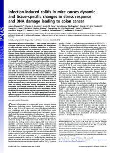 Infection-induced colitis in mice causes dynamic ... - Semantic Scholar