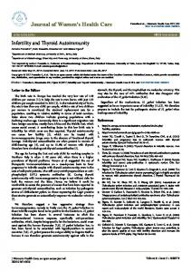 Infertility and Thyroid Autoimmunity