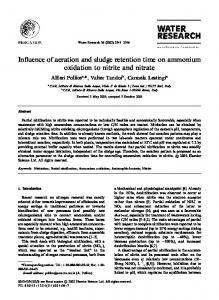 Influence of aeration and sludge retention time on ...