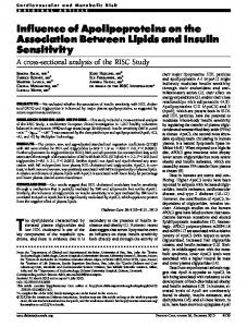 Influence of Apolipoproteins on the Association ... - Diabetes Care