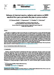 Influence of chemical reaction, radiation and rotation on MHD ... - Core