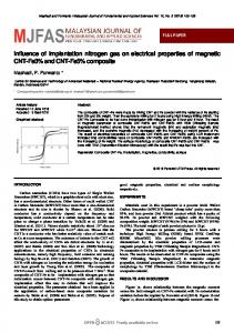 Influence of implantation nitrogen gas on electrical properties of