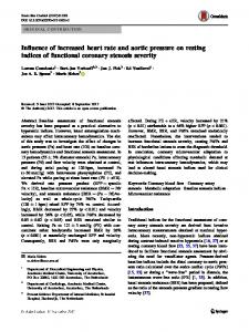 Influence of increased heart rate and aortic pressure ... - Springer Link