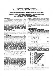 Influence of Interfacial Structure on Electrical Properties of Metal/Ge ...