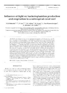 Influence of light on bacterioplankton production and ... - Inter Research