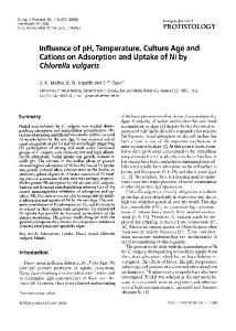 Influence of pH, temperature, culture age and cations ... - Science Direct