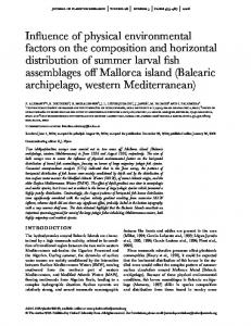 Influence of physical environmental factors on the ... - Oxford Journals