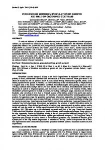 influence of rhizobium inoculation on growth and ... - Semantic Scholar