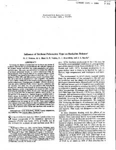 Influence of soybean pubescence type on radiation ... - USDA ARS