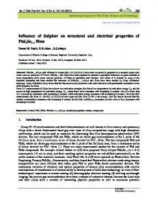 Influence of Sulphur on structural and electrical properties of PbSxSe1