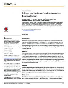 Influence of the Lower Jaw Position on the