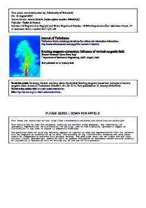 Influence of vertical magnetic field