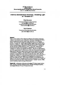 Informal eCollaboration Channels: Shedding Light on ... - CiteSeerX