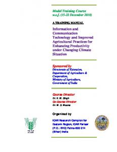 Information and Communication Technology and Improved ...