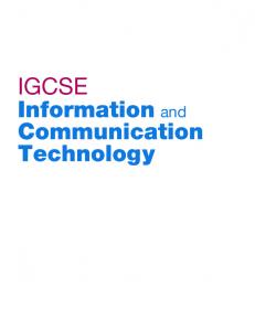 Information and Communication Technology