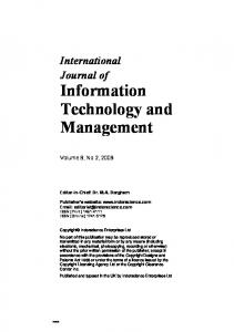 Information Technology and Management