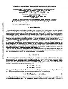 Information transmission through lossy bosonic memory channels