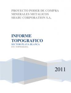 INFORME TOPOGRAFICO