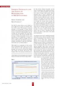 inherent inequality and the extent of redistribution in oecd countries