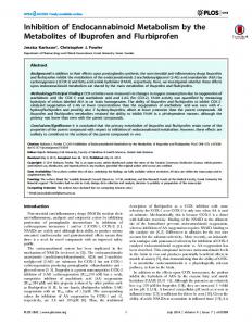 Inhibition of Endocannabinoid Metabolism by the ... - Semantic Scholar