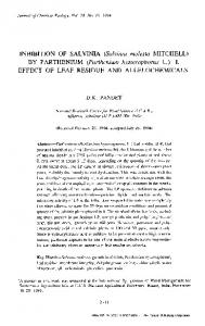 Inhibition of salvinia - Springer Link