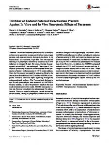 Inhibitor of Endocannabinoid Deactivation Protects