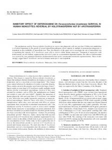 INHIBITORY EFFECT OF DEFEROXAMINE ON