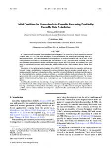 Initial Conditions for Convective-Scale Ensemble Forecasting