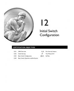 Initial Switch Configuration